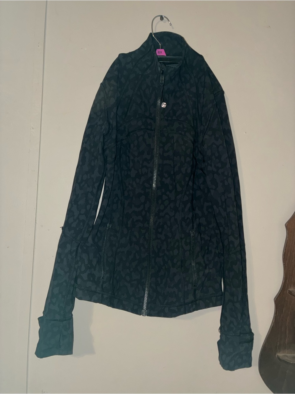 lululemon athletica Black Patterned Full-Zip Jacket